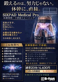 bfoot sixpad medical pro インナーマッスル 体幹トレーニング
